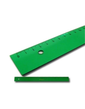 Regla verde Faber Castell tecnica 20 cm