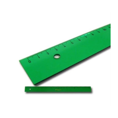 Regla verde Faber Castell tecnica 20 cm