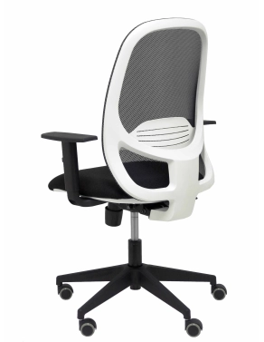 Silla oficina blanca ergonomica sincro