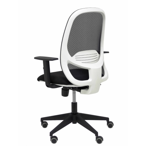 Silla oficina blanca ergonomica sincro