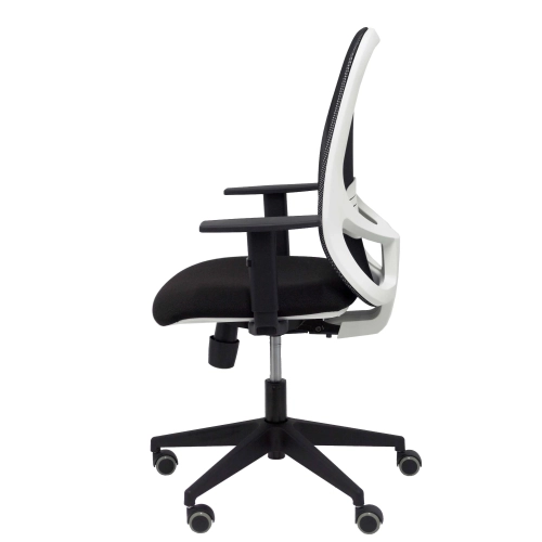 Silla oficina blanca ergonomica sincro
