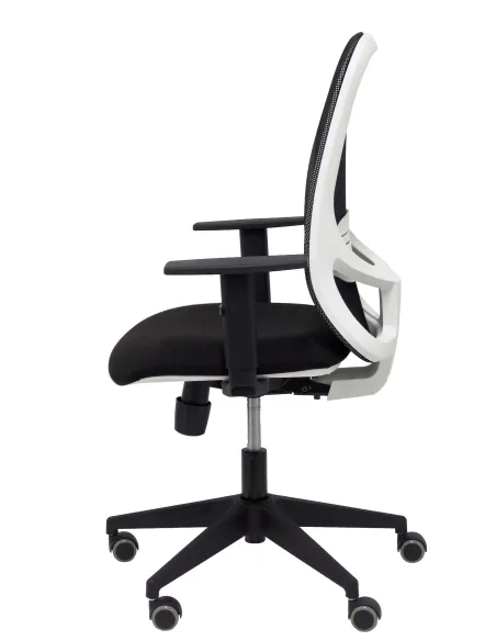 Silla oficina blanca ergonomica sincro