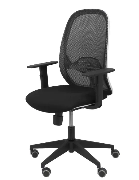 Silla oficina blanca ergonomica sincro