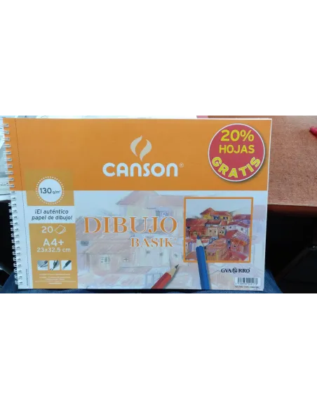 Block dibujo Canson Basik A4+ con recuadro