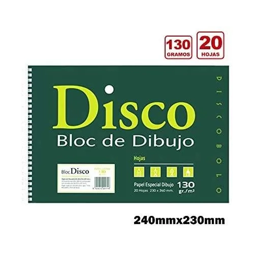Block dibujo Disco sin recuadro