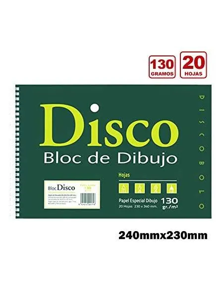 Block dibujo Disco sin recuadro