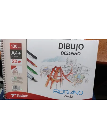 Block dibujo Sadipal Fabriano a4 con recuadro