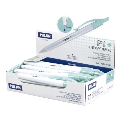 Boligrafo Milan P1 antibacteriano azul