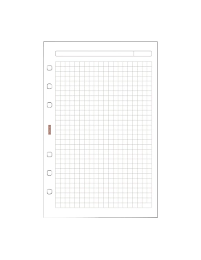 Recambio agenda Finocam Open 1000 50 hojas cuadriculadas