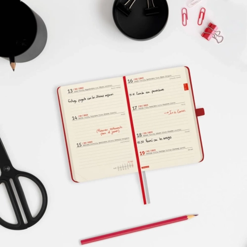 Agenda anual Finocam Textura M2 semana vista