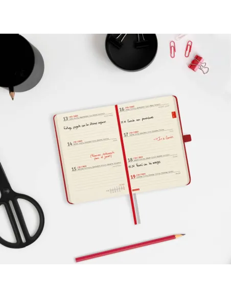 Agenda anual Finocam Textura M2 semana vista