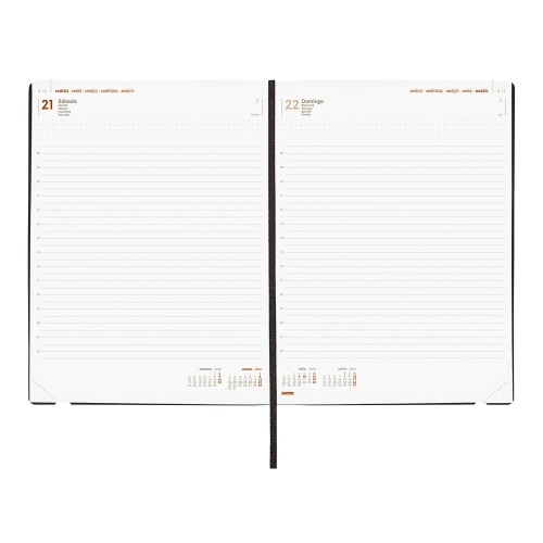 Agenda anual Finocam Dynamic Mara  Y12 dp azul 2022