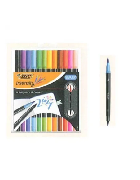 Rotuladores pincel bic intensity caja 12
