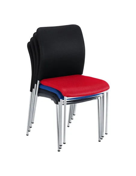 Silla confidente sin brazos Siracusa negra