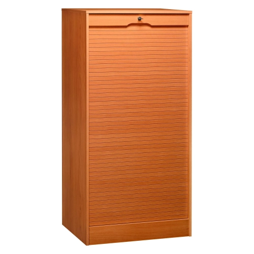 Armario madera con cierre de persiana 140x70 color cerezo