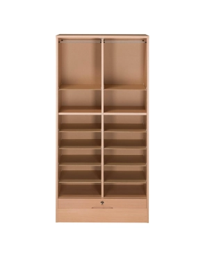 Armario madera con cierre de persiana 140x70 color haya