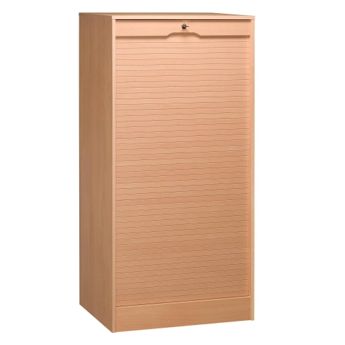 Armario madera con cierre de persiana 140x70 color haya