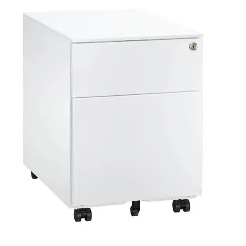 Cajonera metalica con ruedas JMB 2 cajones blanca