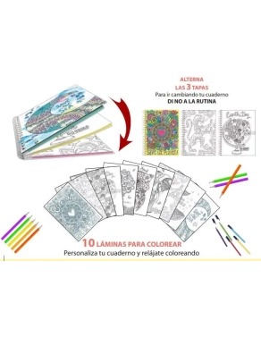 Block espiral A4 120 hojas 90 gramos cuadriculado Oxford Twist & Colour Europeanbook 3