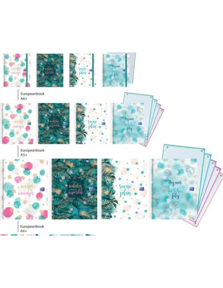 Bolck espiral A4 120 hojas 90 gramos Oxford & Me EUROPEANBOOK 4