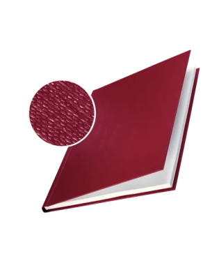 Tapa encuadernar rigida  Leitz Channel lomo 3,5 mm burdeos