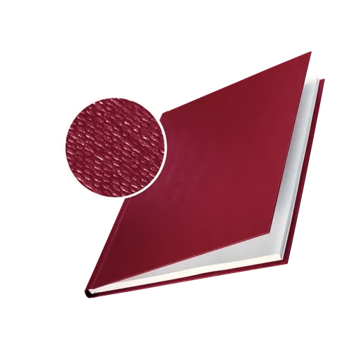 Tapa encuadernar rigida  Leitz Channel lomo 7,00 mm burdeos