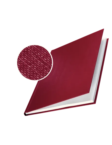 Tapa encuadernar rigida  Leitz Channel lomo 7,00 mm burdeos