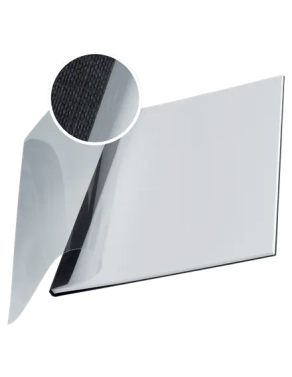 Tapa encuadernar flexible Leitz Channel lomo 14 mm negra