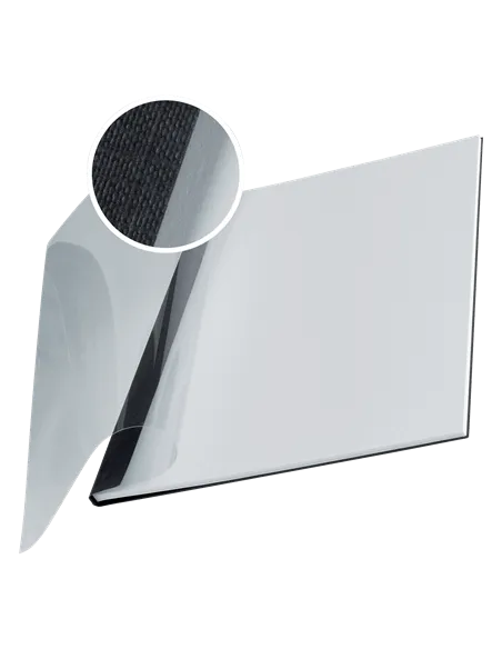 Tapa encuadernar flexible Leitz Channel lomo 14 mm negra