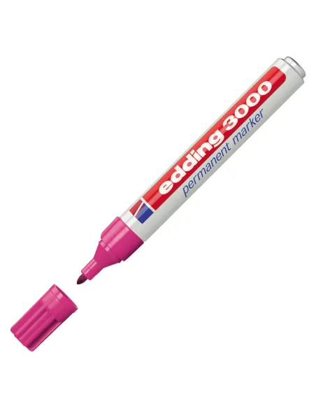 Rotulador permanente Edding 3000 rosa