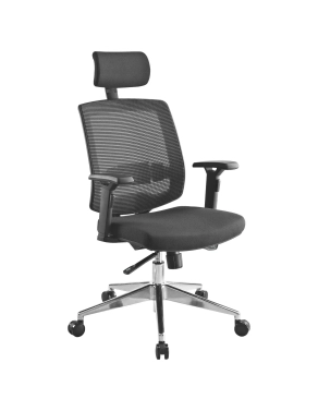 Silla ergonómica de oficina Izy negra