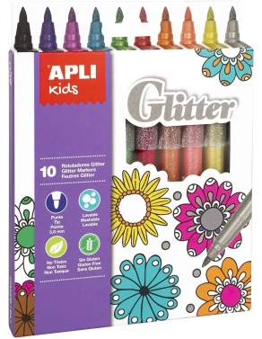 Rotuladores purpurina Apli 18212