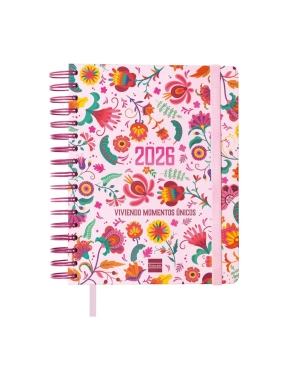 Agenda 16 meses S/V Finocam ¼ Vitae Rosa