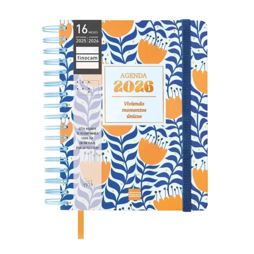 Agenda 16 meses S/V Finocam ¼ Vitae Azul
