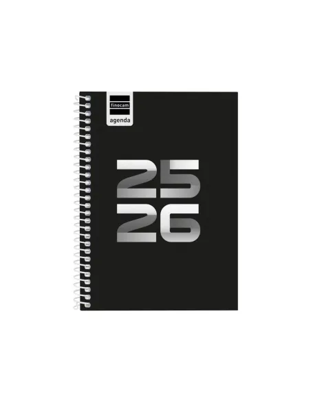 Agenda espiral escolar 4º Finocam Cool dia pagina negra