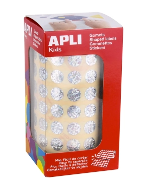 Gomets redondos holograficos 10,5 mm Apli 11628