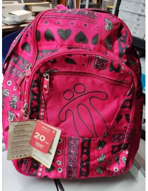 Mochila escolar Crayola con refuerzo lateral roja