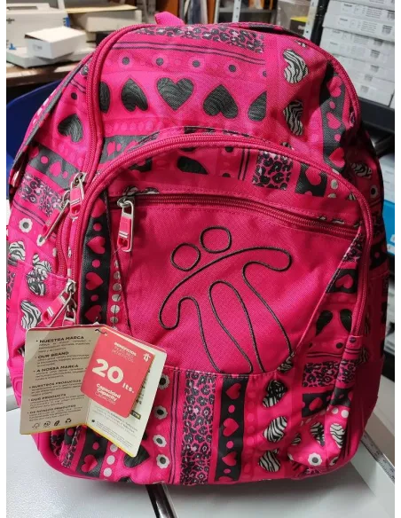 Mochila escolar Crayola con refuerzo lateral roja