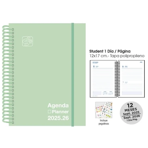 Agenda escolar senfort students color