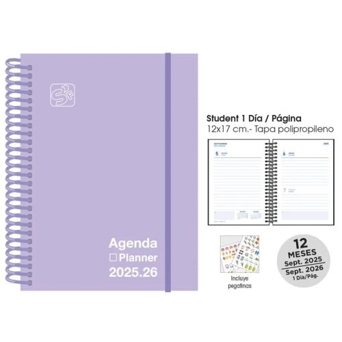 Agenda escolar senfort students color
