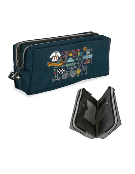 Estuche portatodo High School Senfort azul