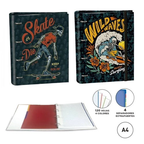 Carpeta Ringbook Senfort Radikal A4 surtidas