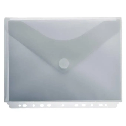 Sobre multitaladro plastico fuelle cierre velcro A4 cristal