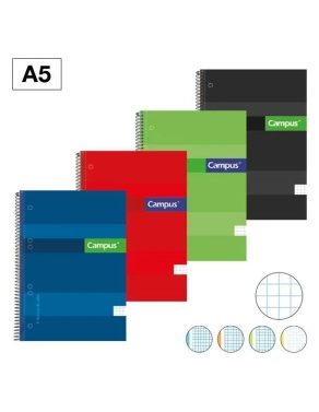 Bock A5 160 hojas cuadriculado tapa extradura