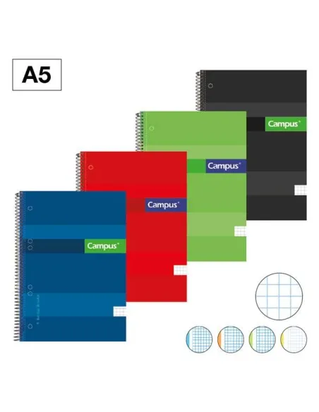 Bock A5 160 hojas cuadriculado tapa extradura