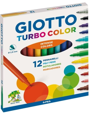 Rotuladores Giotto 12 colores surtidos