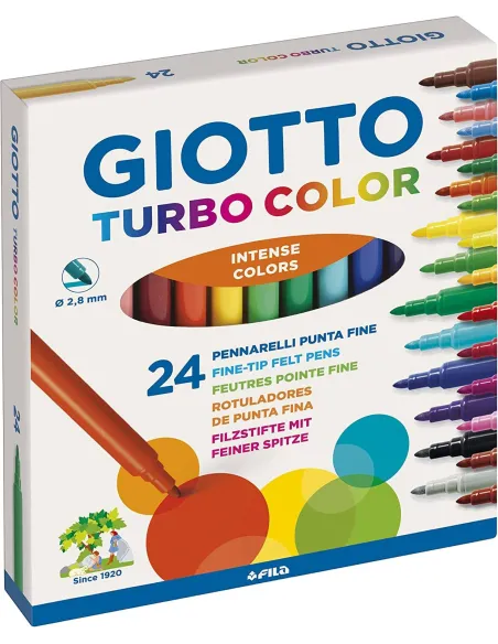 Rotuladores Giotto 24 colores surtidos