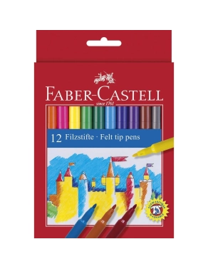 Rotuladores Faber Castell 12 colores surtidos