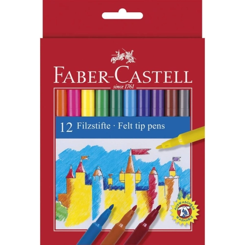 Rotuladores Faber Castell 12 colores surtidos