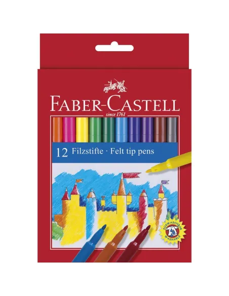 Rotuladores Faber Castell 12 colores surtidos